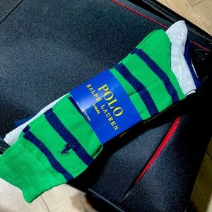 POLO RALPH LAUREN 3 PAIRS DRESS SOCKS